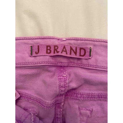 Pre-owned J Brand Slim Jeans In Purple