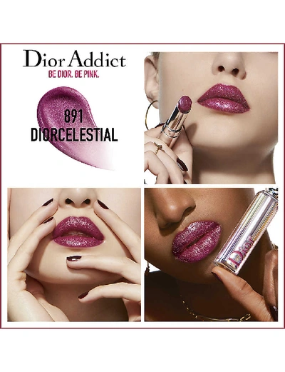 Shop Dior Addict Stellar Shine Lipstick 3.2g In 891