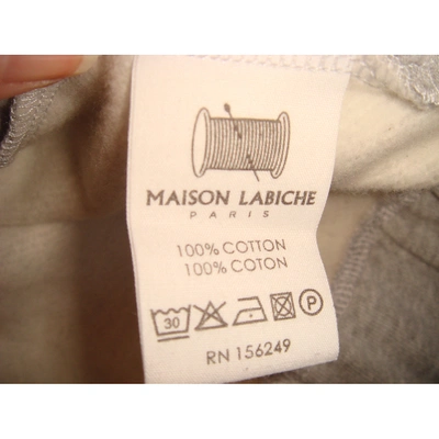Pre-owned Maison Labiche Grey Cotton Top