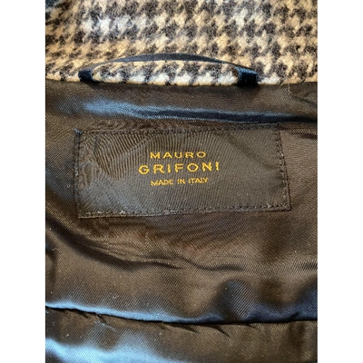 Pre-owned Mauro Grifoni Wool Peacoat In Black
