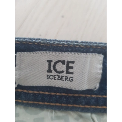 ICEBERG Pre-owned Straight Jeans In Blue