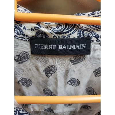 Pre-owned Pierre Balmain Silk Mini Dress In Multicolour