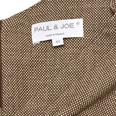 Pre-owned Paul & Joe Wool Mid-length Dress In Brown
