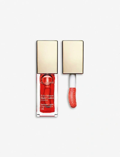 Shop Clarins 03 Red Berry Comfort Lip Oil