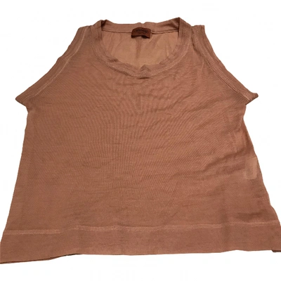 Pre-owned Missoni Camel Cotton  Top