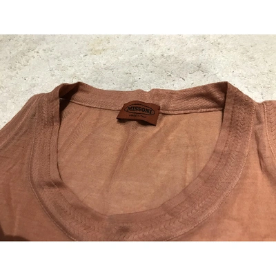Pre-owned Missoni Camel Cotton  Top
