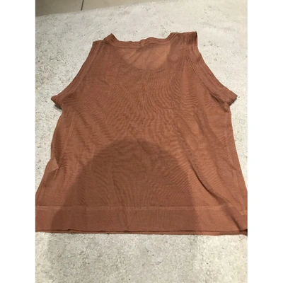 Pre-owned Missoni Camel Cotton  Top