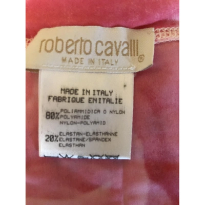 Pre-owned Roberto Cavalli Beachwear Pink Swimwear