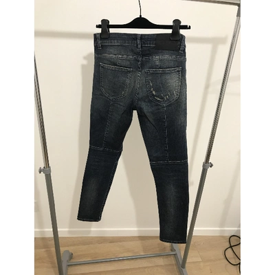 Pre-owned Pierre Balmain Blue Cotton Jeans