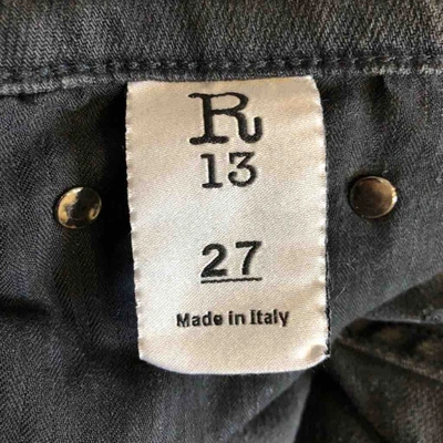 Pre-owned R13 Grey Cotton Jeans
