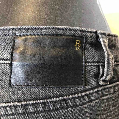 Pre-owned R13 Grey Cotton Jeans