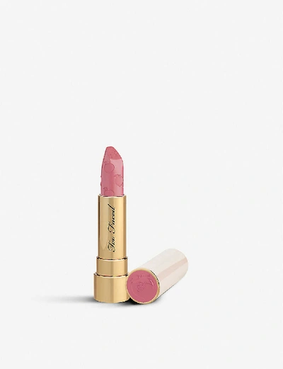 Too Faced Peach Kiss Long-wear Matte Lipstick 4g In Make Me Blush | ModeSens
