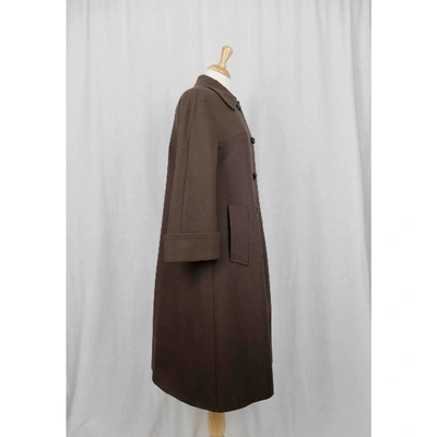 Pre-owned Pierre Cardin Coat In Brown