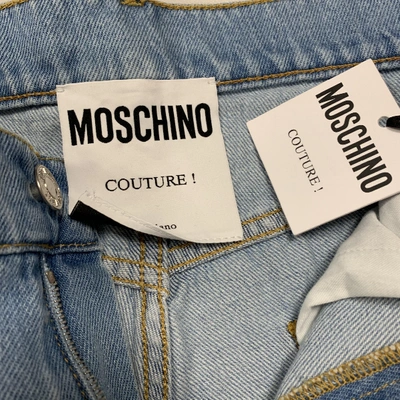 Pre-owned Moschino Blue Cotton Jeans