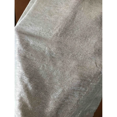 Pre-owned Ermanno Scervino Linen Dress In Silver