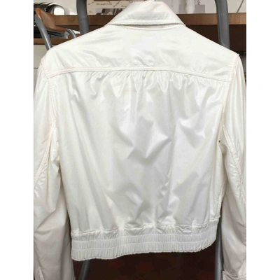 Pre-owned Courrèges Biker Jacket In White