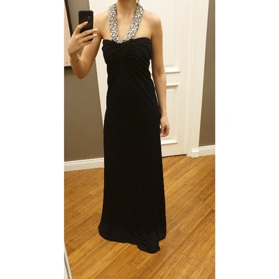 Pre-owned Azzaro Maxi Dress In Black