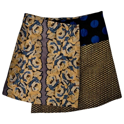 Pre-owned Suno Mini Skirt In Multicolour