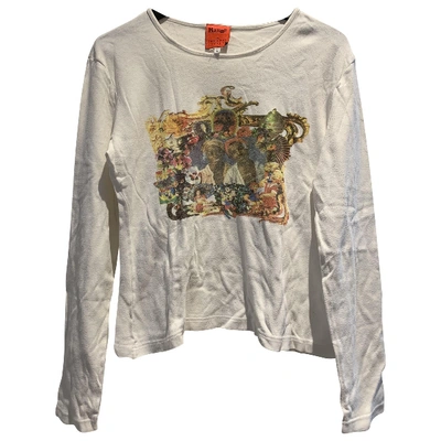 Pre-owned Christian Lacroix White Cotton Top