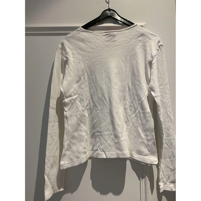 Pre-owned Christian Lacroix White Cotton Top