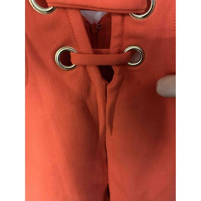 Pre-owned Paul & Joe Wool Mini Dress In Orange