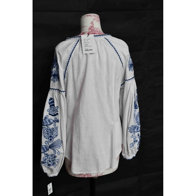 Pre-owned March11 White Linen  Top