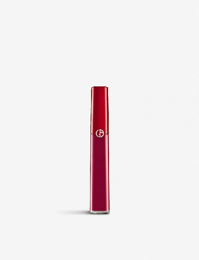 Shop Giorgio Armani Lip Maestro Lip Lacquer 6.6ml In Nero