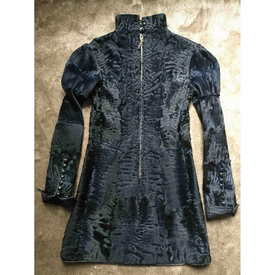 Pre-owned Fendi Blue Crocodile Dress