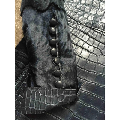 Pre-owned Fendi Blue Crocodile Dress