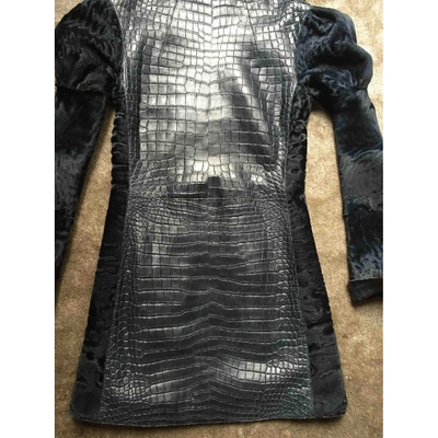 Pre-owned Fendi Blue Crocodile Dress