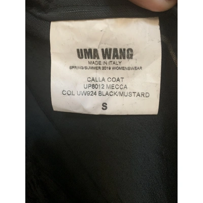 Pre-owned Uma Wang Blue Linen Coat