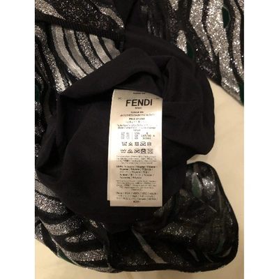 Pre-owned Fendi Velvet Dress In Multicolour