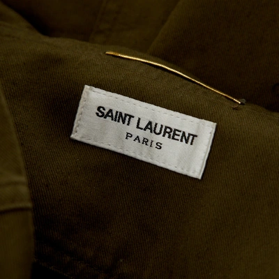 Pre-owned Saint Laurent Khaki Cotton Jacket