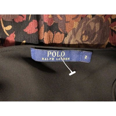 Pre-owned Polo Ralph Lauren Brown Silk Dress