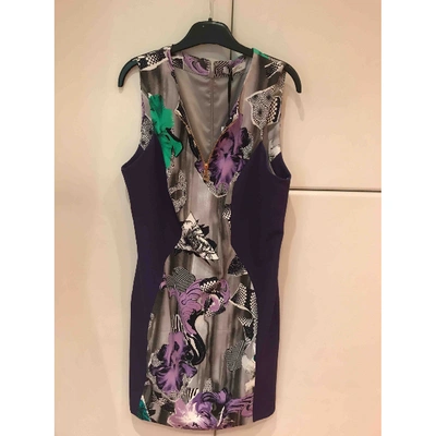 Pre-owned Versace Mid-length Dress In Purple