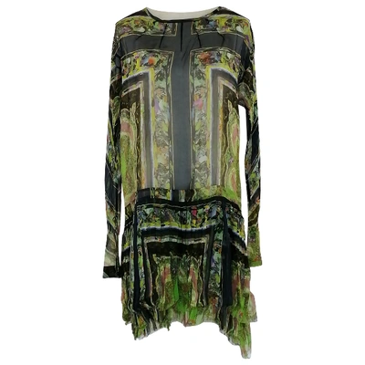 DRIES VAN NOTEN Pre-owned Silk Mid-length Dress In Multicolour