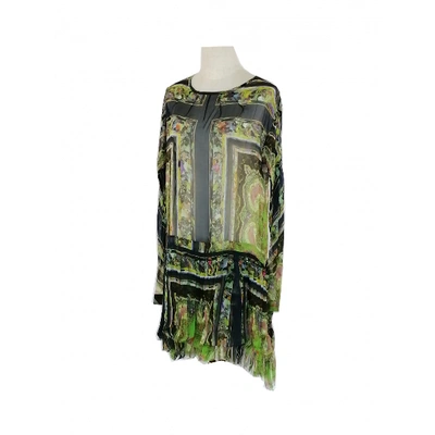 DRIES VAN NOTEN Pre-owned Silk Mid-length Dress In Multicolour