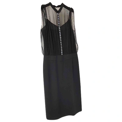 Pre-owned Viktor & Rolf Silk Mid-length Dress In Black