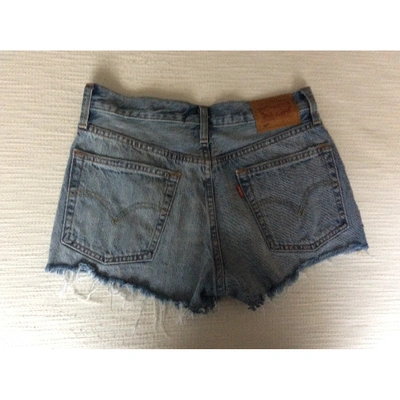 Pre-owned Levi's Blue Denim - Jeans Shorts