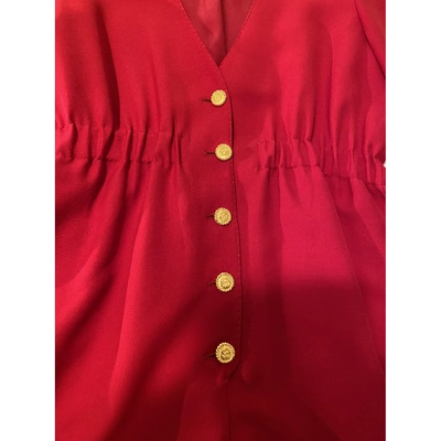 Pre-owned Gucci Red Wool Jumpsuit