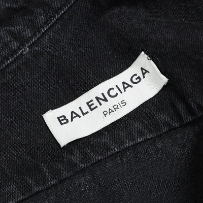 Pre-owned Balenciaga Black Denim - Jeans Jacket