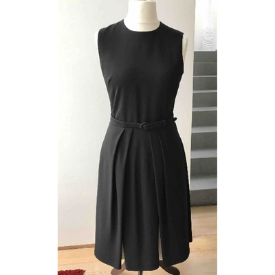 Pre-owned Polo Ralph Lauren Black Silk Dress