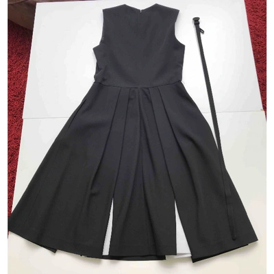 Pre-owned Polo Ralph Lauren Black Silk Dress
