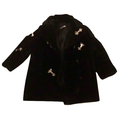 Pre-owned Carven Black Faux Fur Jackets