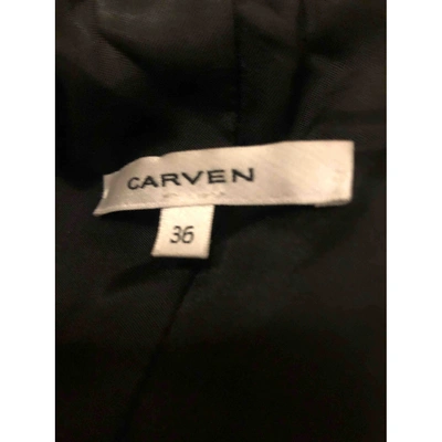 Pre-owned Carven Black Faux Fur Jackets