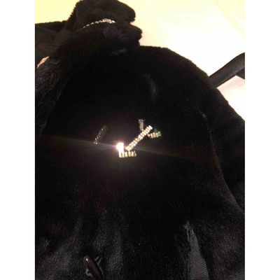 Pre-owned Carven Black Faux Fur Jackets