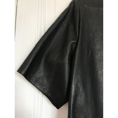 Pre-owned Isabel Marant Leather Top In Black