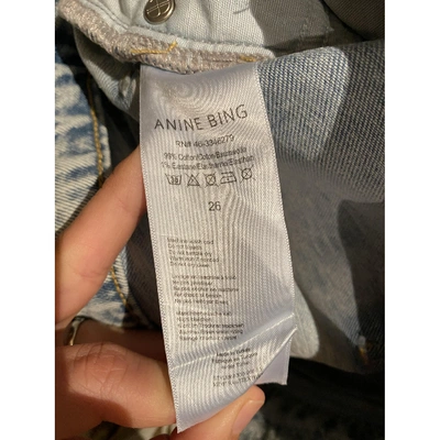 Pre-owned Anine Bing Spring Summer 2019 Blue Cotton Jeans