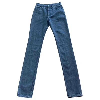 Pre-owned Helmut Lang Slim Jeans In Blue