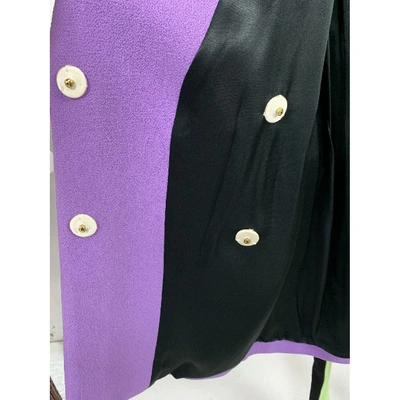 Pre-owned Fausto Puglisi Purple Wool Jacket